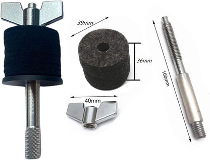 1 Pair Cymbal Stacker 4 Inch 5.7 Inch 8Mm Thread Mount Attachment
