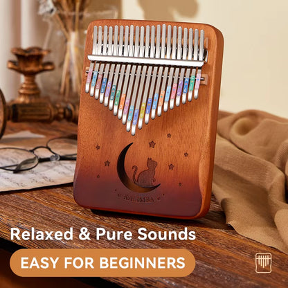 Byla 21-Key Cat Thumb Piano Kalimba Set - Beginner Friendly Finger Piano, Perfect Birthday Gift Piano Accessories Piano Gift