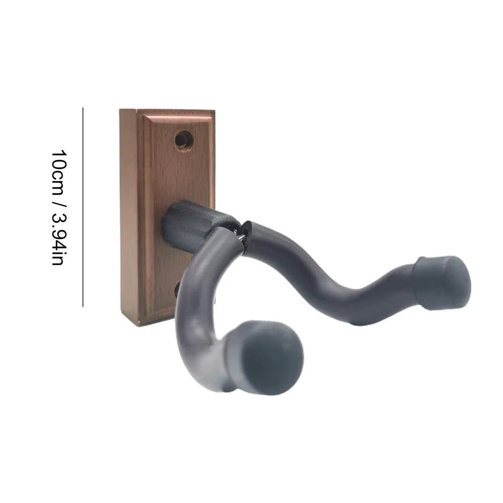 Guitar Hangers Hook Wood Guitar Wall Display Bracket Reusable Hard Wood Base Guitar Wall Hooks for Acoustic Guitars Ukulele