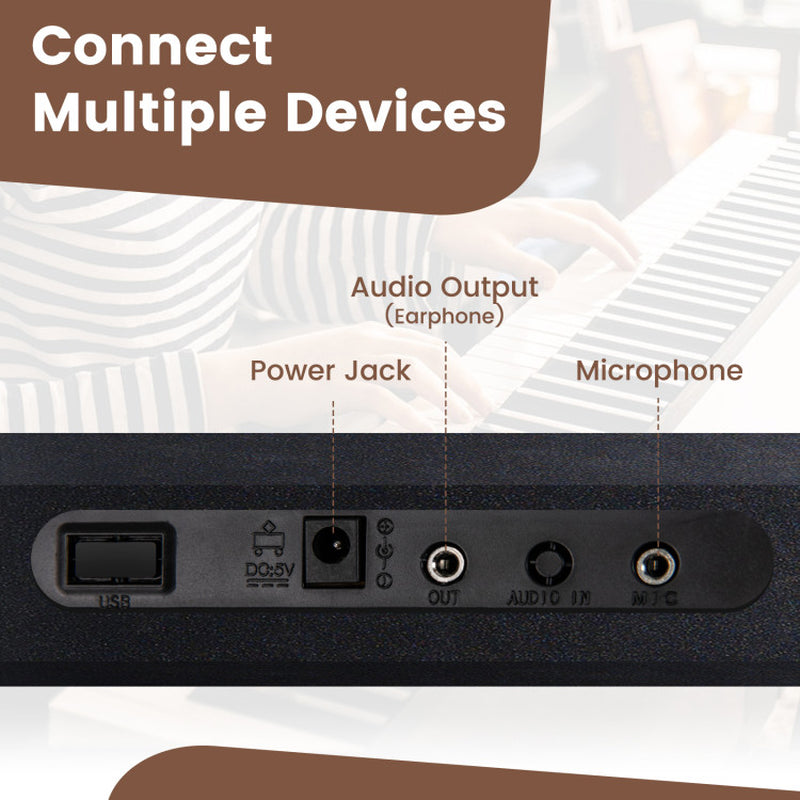 61 Key Electric Portable Digital Keyboard Piano for Beginner