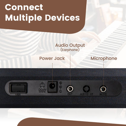 61 Key Electric Portable Digital Keyboard Piano for Beginner