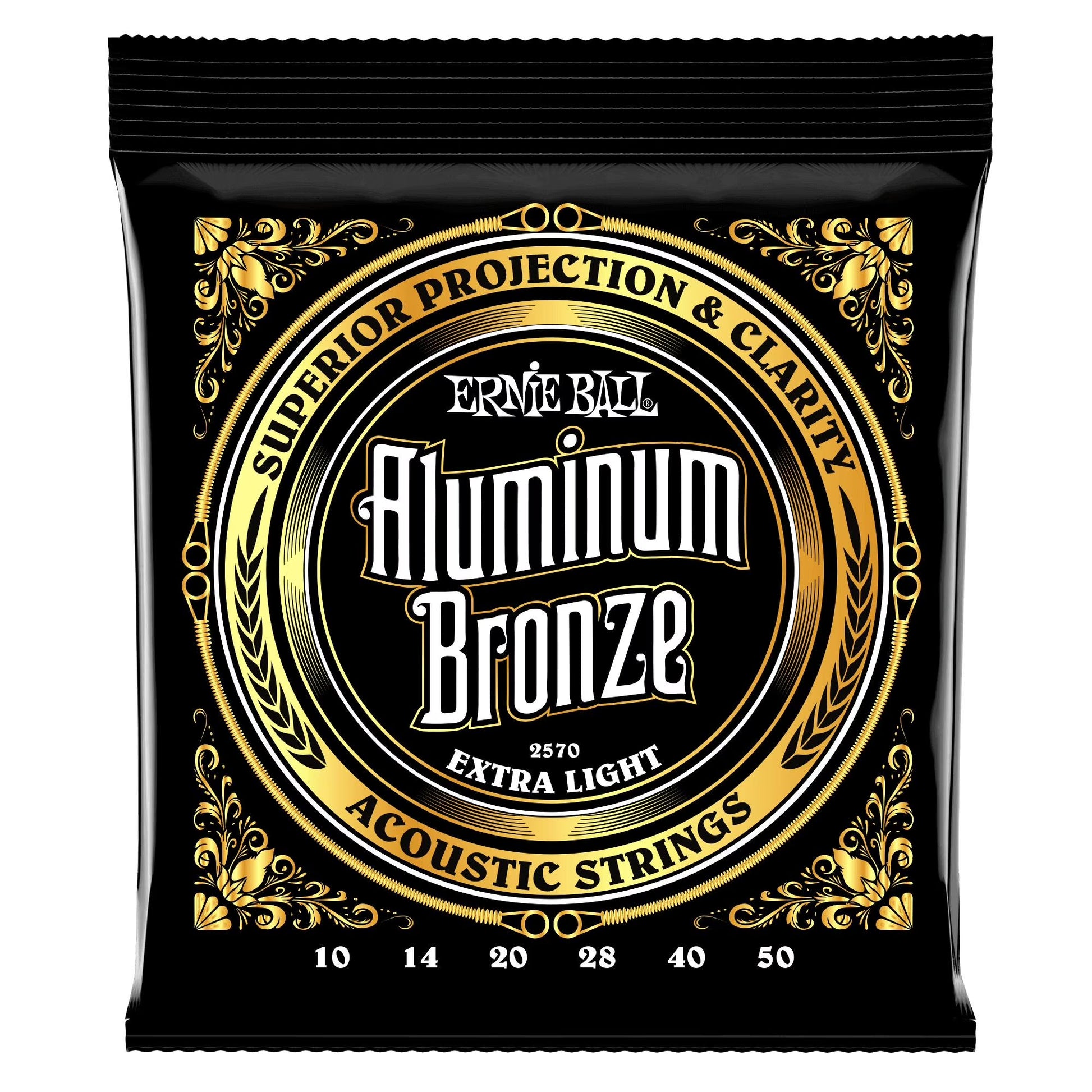 Extra Light Aluminum Bronze Acoustic Guitar Strings - 10-50 Gauge
