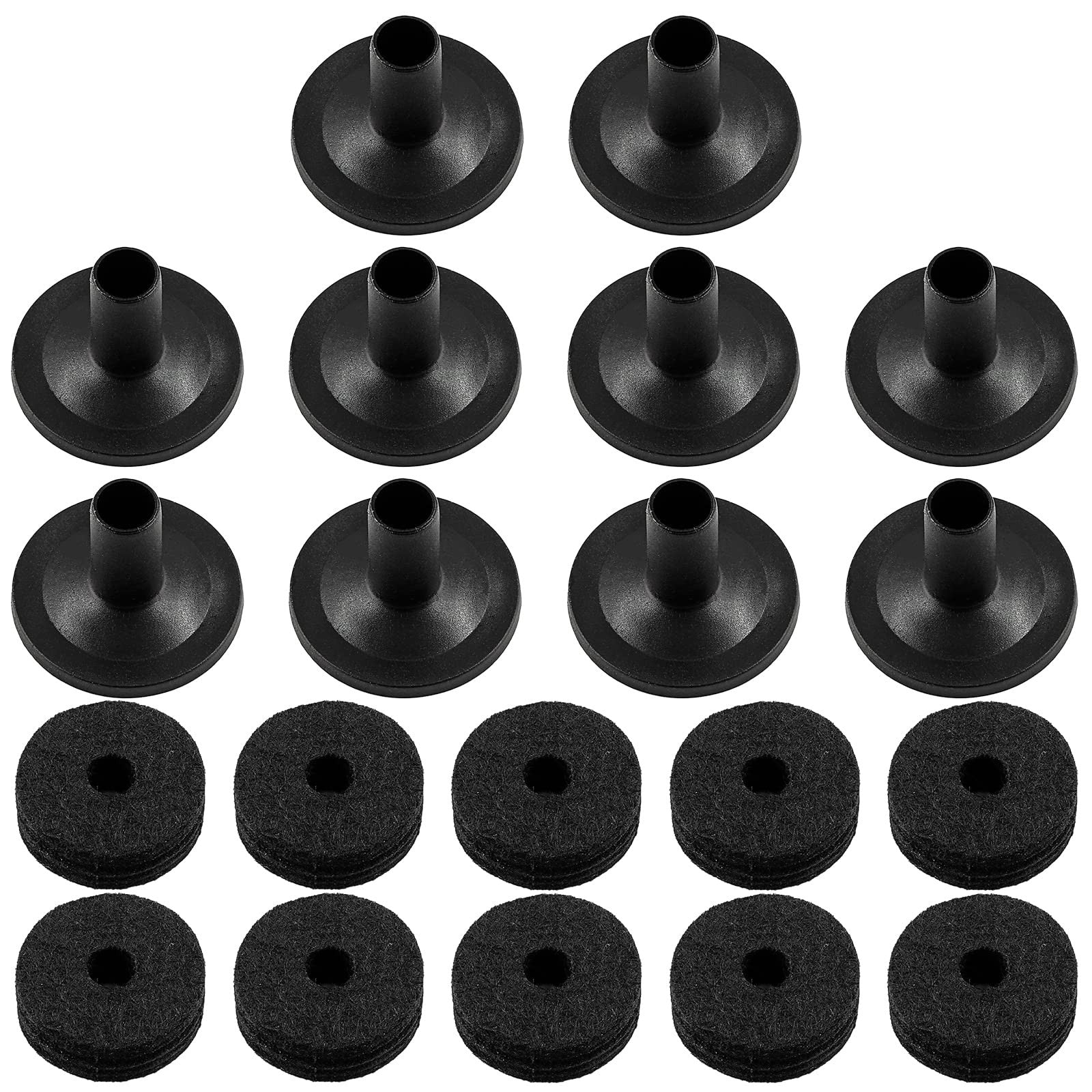 20Pcs Cymbal Felts Drum Accessories Cymbal Parts Felt Cymbal Sleeves Felt Was