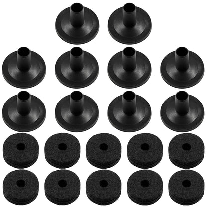 20Pcs Cymbal Felts Drum Accessories Cymbal Parts Felt Cymbal Sleeves Felt Was