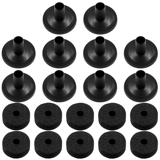 20Pcs Cymbal Felts Drum Accessories Cymbal Parts Felt Cymbal Sleeves Felt Was