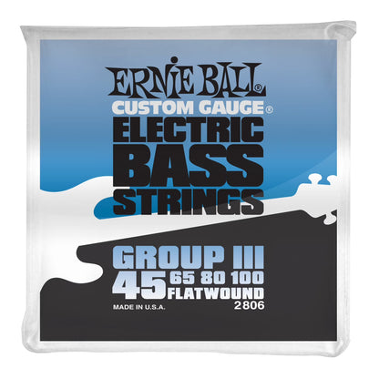 Electric Bass String Set, Flatwound Group III, 45-100 Gauge