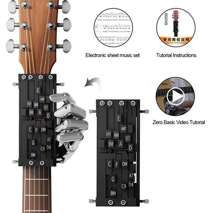Guitar Chord Presser Kit Guitar Chord Helper Guitar Learning Tool Guitar Chord Trainer Guitar Aid Chord Tool for Guitar Beginner