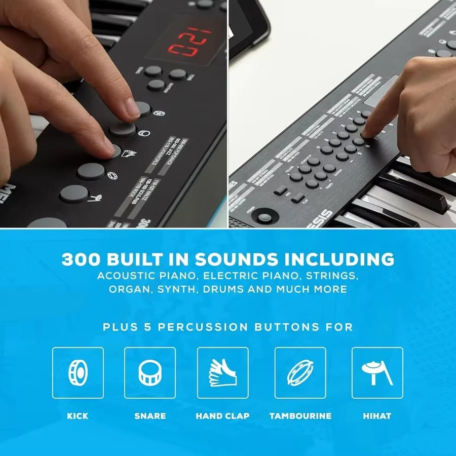 Alesis Melody 32 Compact Electric Keyboard Digital Piano with 32 Keys Builtin Speakers 300 Instrument Sounds 300 Rhythms 40 Bui