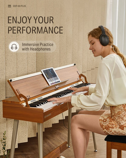 DDP-80 plus Digital Piano with Semi-Open Cover