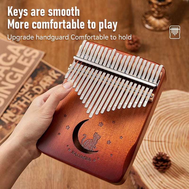 Byla 21-Key Cat Thumb Piano Kalimba Set - Beginner Friendly Finger Piano, Perfect Birthday Gift Piano Accessories Piano Gift