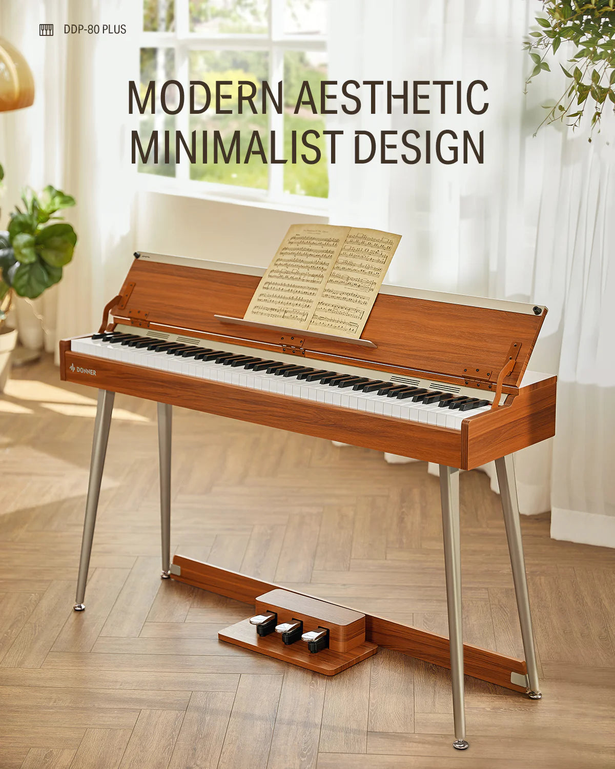 DDP-80 plus Digital Piano with Semi-Open Cover