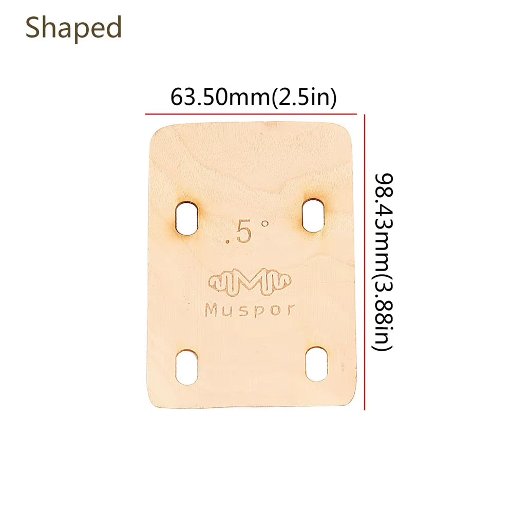 3Pcs Guitar Bass Neck Shim Solid Maple Wooden Guitar Neck Shims 0.25 0.5 1 Degree Electric Bass Neck Shims Sets