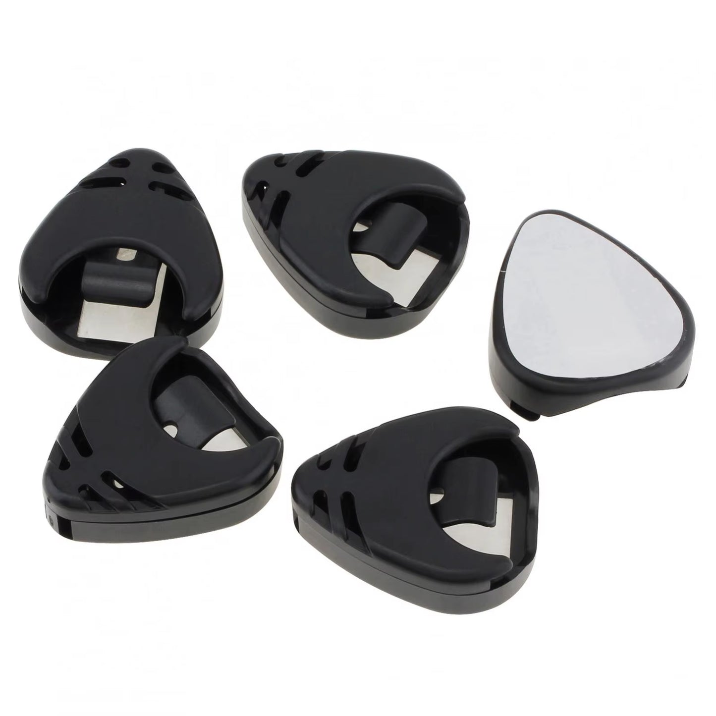 5Pcs Guitar Picks Holder Plastic Stick-On Guitar Pick Case Electric Guitar Accessories for Bass Ukulele
