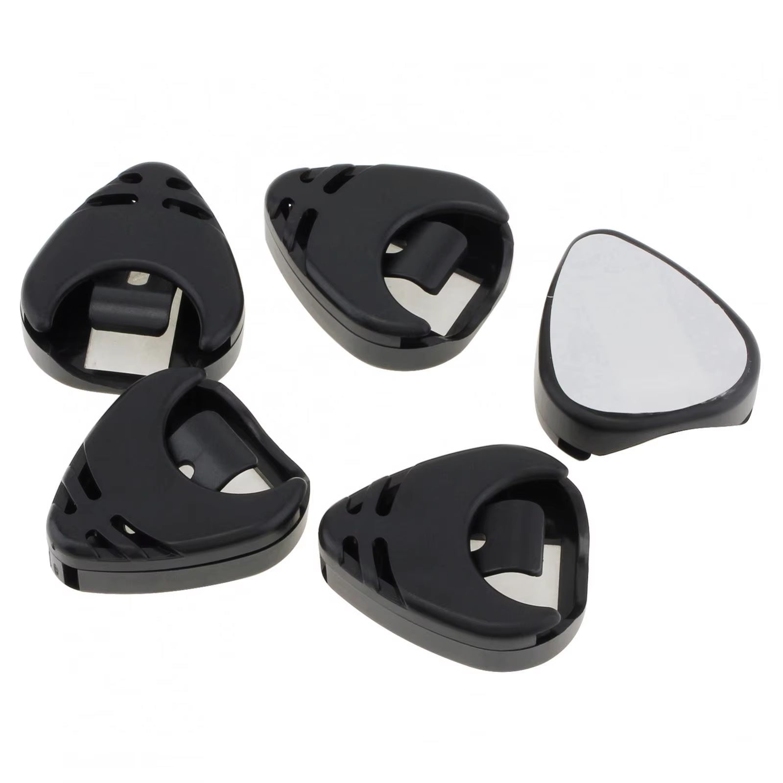 5Pcs Guitar Picks Holder Plastic Stick-On Guitar Pick Case Electric Guitar Accessories for Bass Ukulele