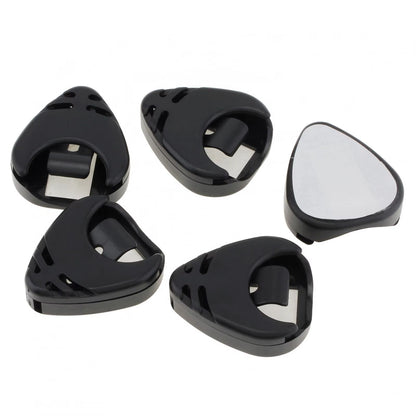 5Pcs Guitar Picks Holder Plastic Stick-On Guitar Pick Case Electric Guitar Accessories for Bass Ukulele