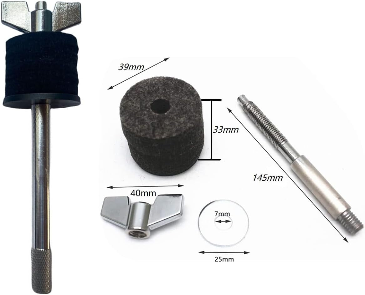 1 Pair Cymbal Stacker 4 Inch 5.7 Inch 8Mm Thread Mount Attachment