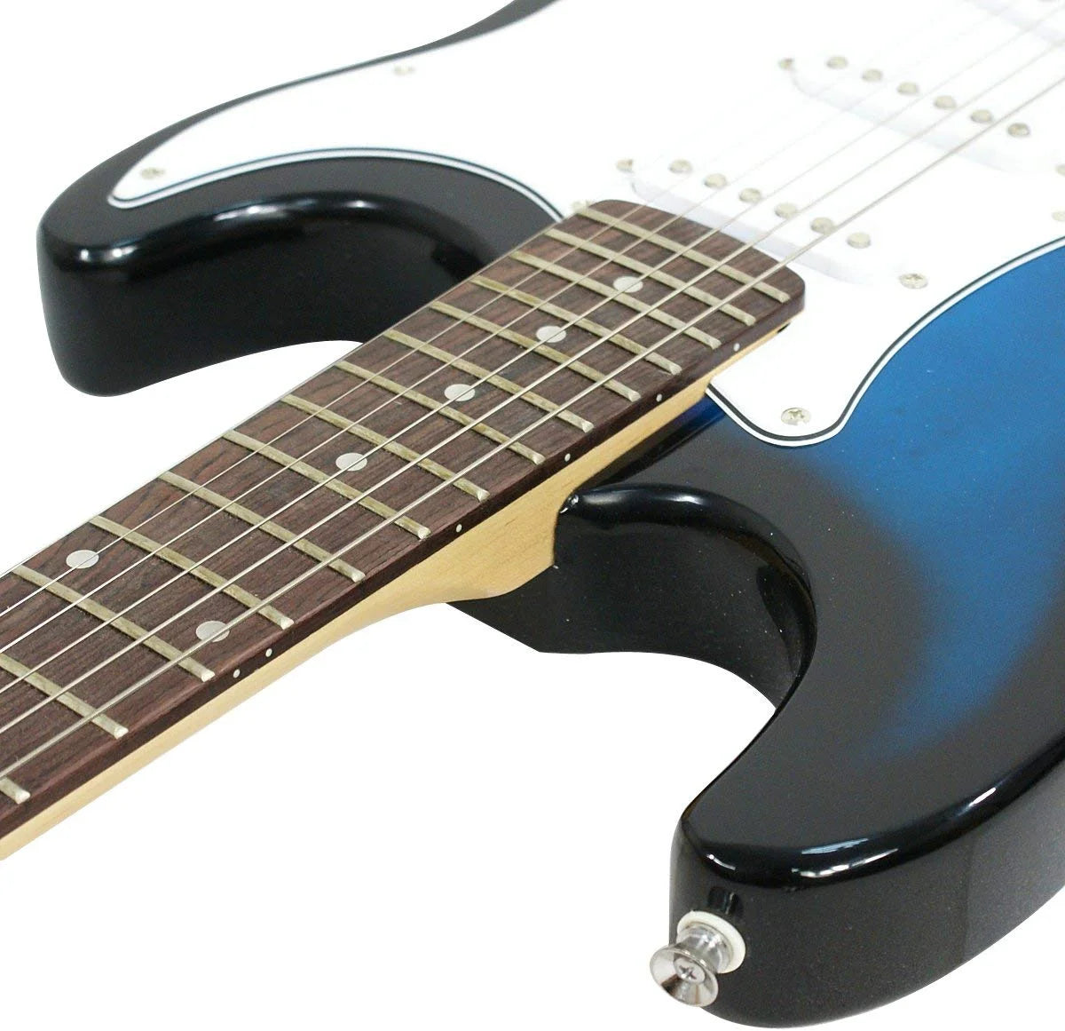 39" Full Size Electric Guitar with Amp, Case and Accessories Pack Beginner Starter Blue