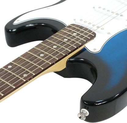 39" Full Size Electric Guitar with Amp, Case and Accessories Pack Beginner Starter Blue
