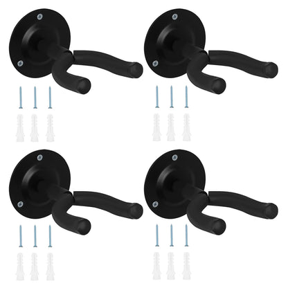 Guitar Wall Mount Hanger 1/2/4/6/10 Pcs Guitar Hanger Wall Hook Guitar Bass Mandolin Banjo Ukulele Stand Neck Holder Accessories