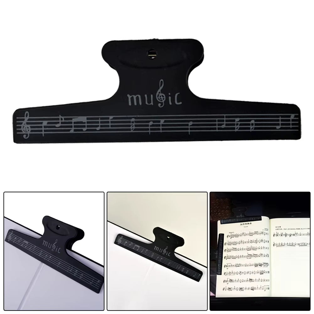 Sheet Music Clips Book Page Note Clip Music Score Fixed Clips Sheet Holder for Guitar Violin Piano Music Instruments Accessories