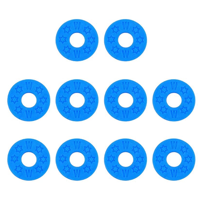 10Pcs/Set Rubber Guitar Strap Lock Blocks Guitar Protector Guitar Locks Black Guitar Strap Locking Silicone Strap Locks