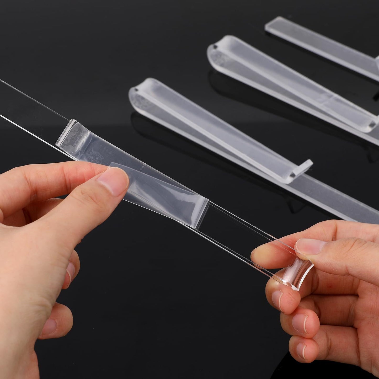 6 Pcs Clear Acrylic Music Stand Clips Music Book Stand Page Holder Clip