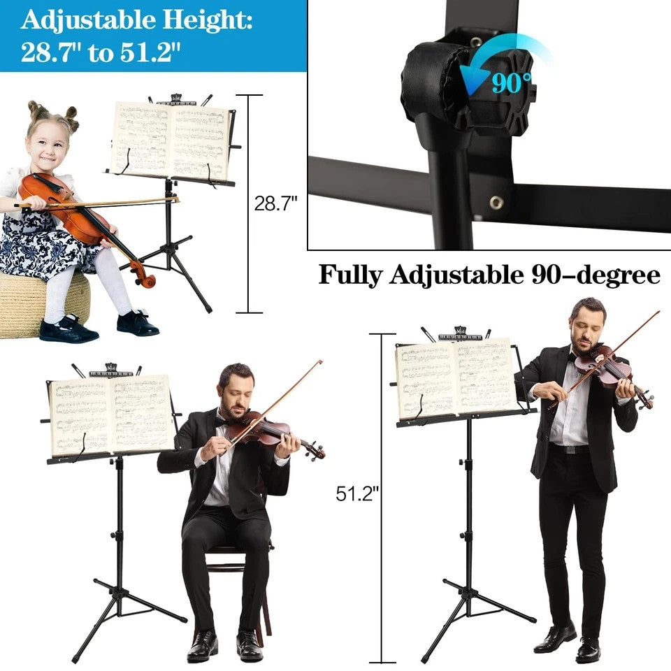 Sheet Music Stand Music Stand for Sheet Music Portable Folding Music Stand Adjus